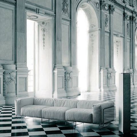 Glas Italia Crystal Lounge Transparent Glass Sofa