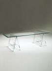Glas Italia Don Cavalletto Glass Dining Table by Jean-Marie Massaud