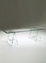 Glas Italia Don Cavalletto Glass Dining Table by Jean-Marie Massaud