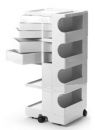 Joe Colombo Boby Mobile Office Organizer B45 - 4 Sections + 5 Drawers