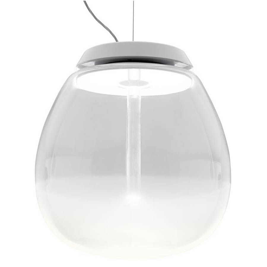 Empatia 16 26 36 Frosted Clear Modern Glass Pendant Light By