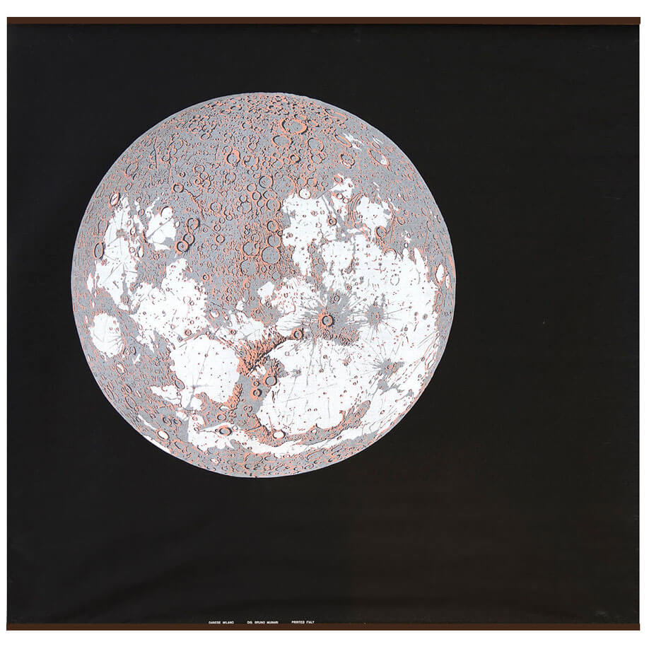 Danese Milano Carta Della Luna Full Moon Poster by Bruno Munari 1959