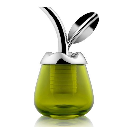 Alessi Fior d'olio Glass Olive Oil Taster with Pourer by Marta Sansoni