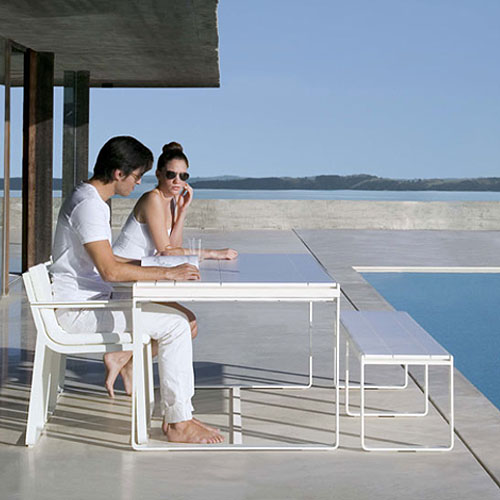 Gandia Blasco Mesa Alta Flat Outdoor Dining Table Stardust Gandia Blasco Mesa Alta Flat Outdoor Dining Table