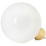 Flos Copycat Lamps F19520 Round Ball Glass Table Lamp, Opal White