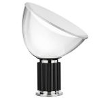 Flos Taccia 19" Small Glass w. Steel Table Lamp