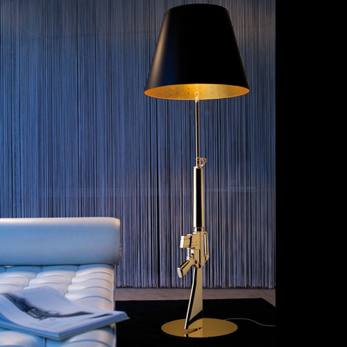 damper ubehageligt vision Flos Lounge Gun Gold Floor Lamp 18kgold Philippe Starck | Stardust