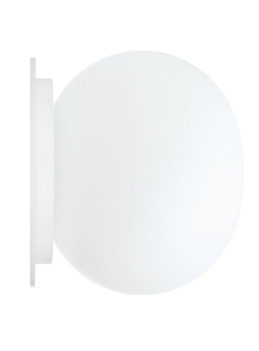 Flos Mini Glo-Ball CW 4.4" Modern Glass Sconce Morrison