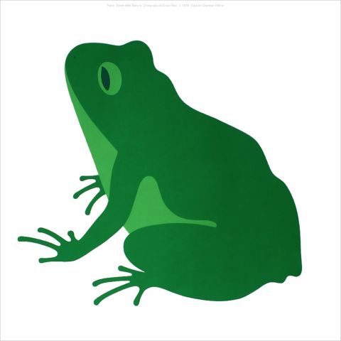 Enzo Mari La Rana Green Frog Poster