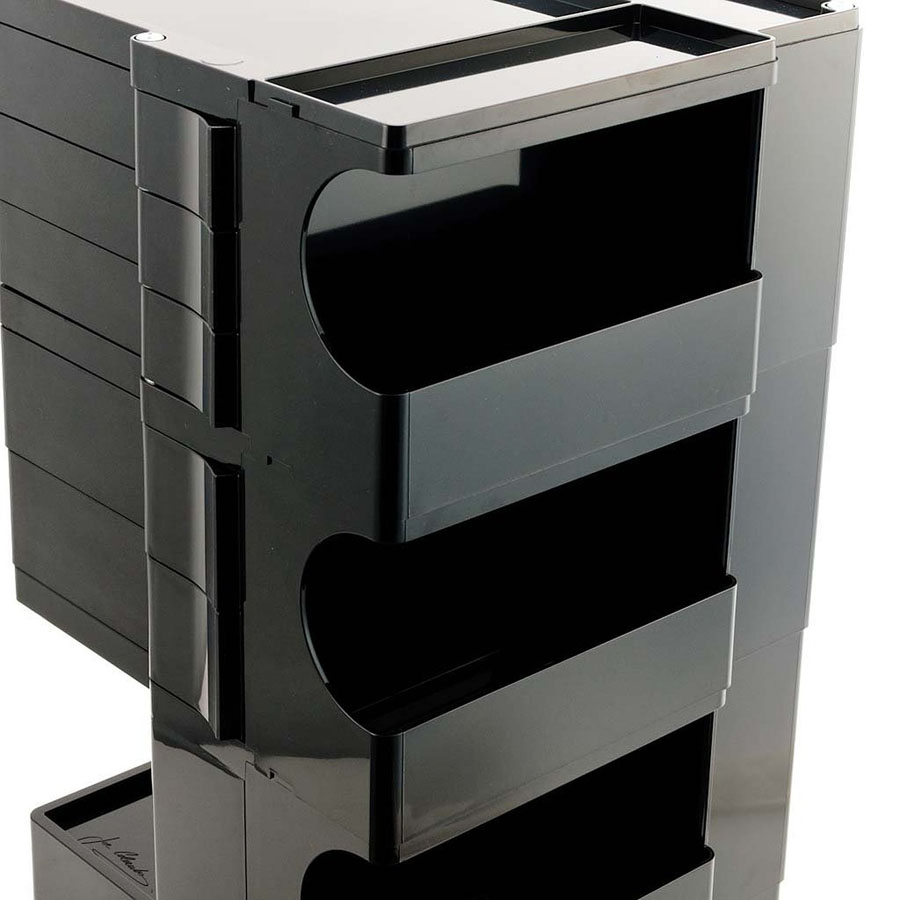 Joe Colombo Boby Trolley B35 — 3 Sections, 5 Drawers | B-Line