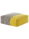 Gandia Blasco Mangas Space Ottoman Square Plait Yellow