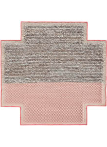 Gandia Blasco Mangas Space Plait Square Pink Rug
