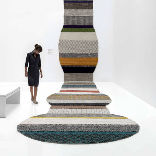 Modern Rug in Virgin Wool by Patricia Urquiola for Gan Rugs, Spain