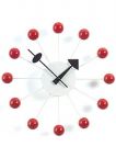 Vitra Ball Clock [Original] by George Nelson, White Dial w. Red Balls
