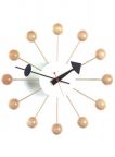 Vitra [BEECH] 13inch Ball Clock by George Nelson with Natural Wood Balls