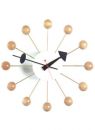 Vitra [BEECH] 13inch Ball Clock by George Nelson with Natural Wood Balls