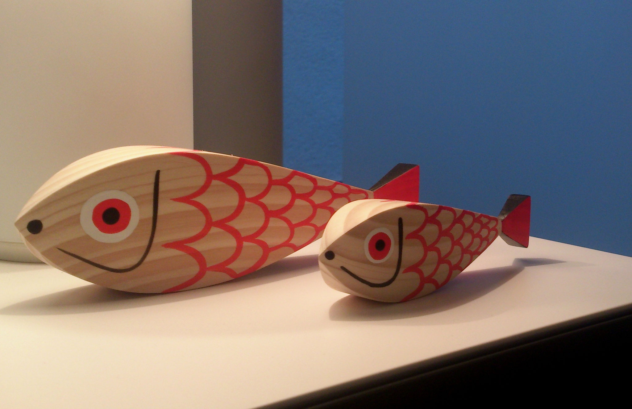 Girard® Wooden Fish, Set of 2 Stardust Modern
