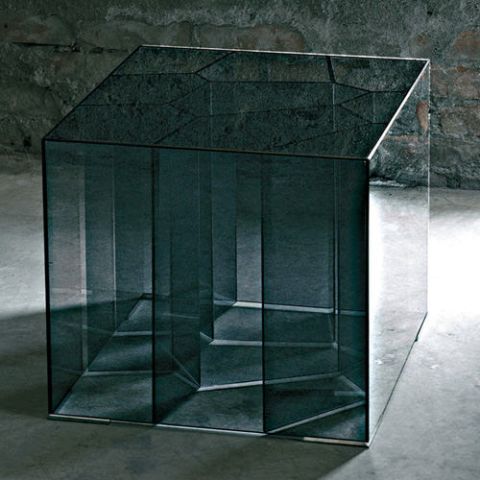Glas Italia Alice Modern Side Table by Jean-Marie Massaud