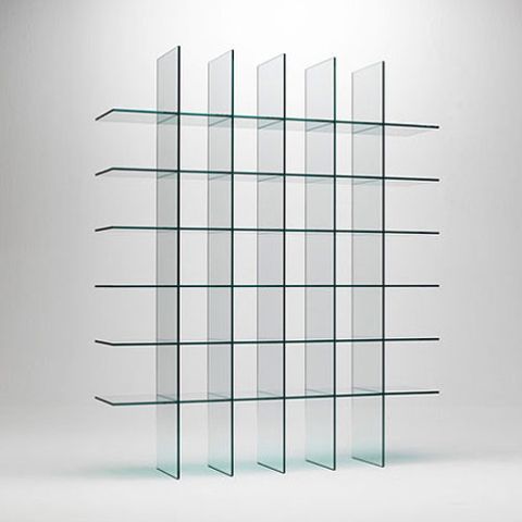 Glas Italia Glass Shelves #1 by Shiro Kuramata