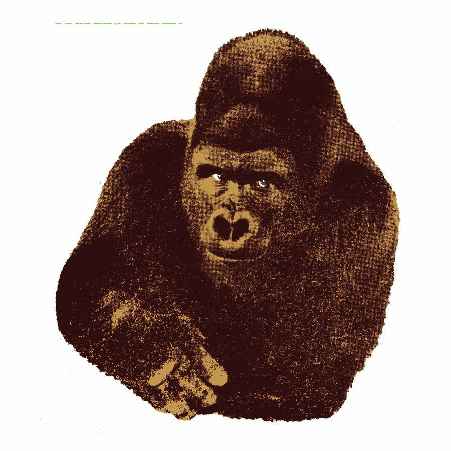 Enzo Mari Gorilla Poster – Serie della Natura for Danese Milano (1976)