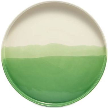 Raw-Edges® Green/Yellow 14" Herringbone Serving Tray by Vitra