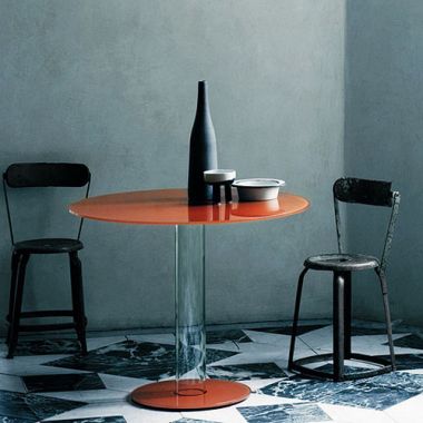 Glas Italia Hub Bistrot Modern Round Dining Table