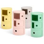 Componibili  Eco Bed- and Bathroom Storage by Kartell, Pastel Colors
