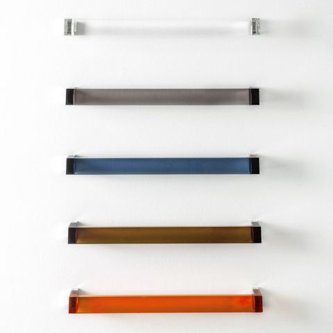 Kartell Rail Modern Transparent Towel Bar Rail - Acrylic
