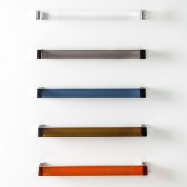 Kartell Rail Modern Transparent Towel Bar Rail - Acrylic