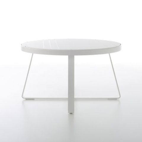 Gandia Blasco Mesa Alta Circular Flat Modern Outdoor Dining Table