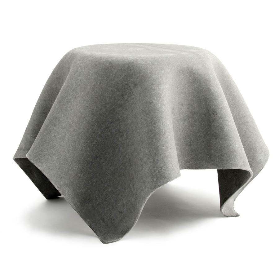 Modern Floating Indoor Outdoor Round Concrete Garden Table Grey