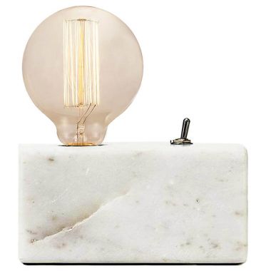 Basic Bedside Table Lamp Stardust Basic Small Bedside Table Lamp W Marble Base White Or Black