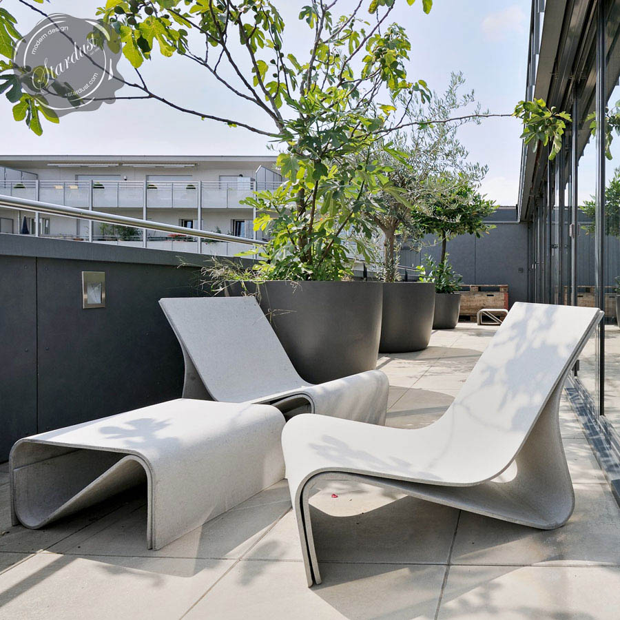 Sponeck Chair Modern Concrete Architectural Design Garden Chair