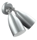 Modern Outdoor Double-Cone Bullet Wall Sconce - 1950s
