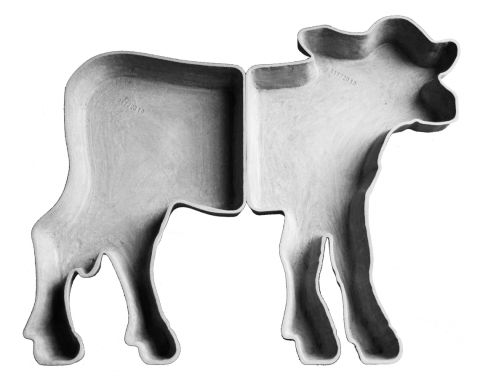 MUNELI Swiss Cow Shape Planter Box