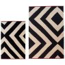 Nanimarquina Melange Zoom Rug in Cream Black