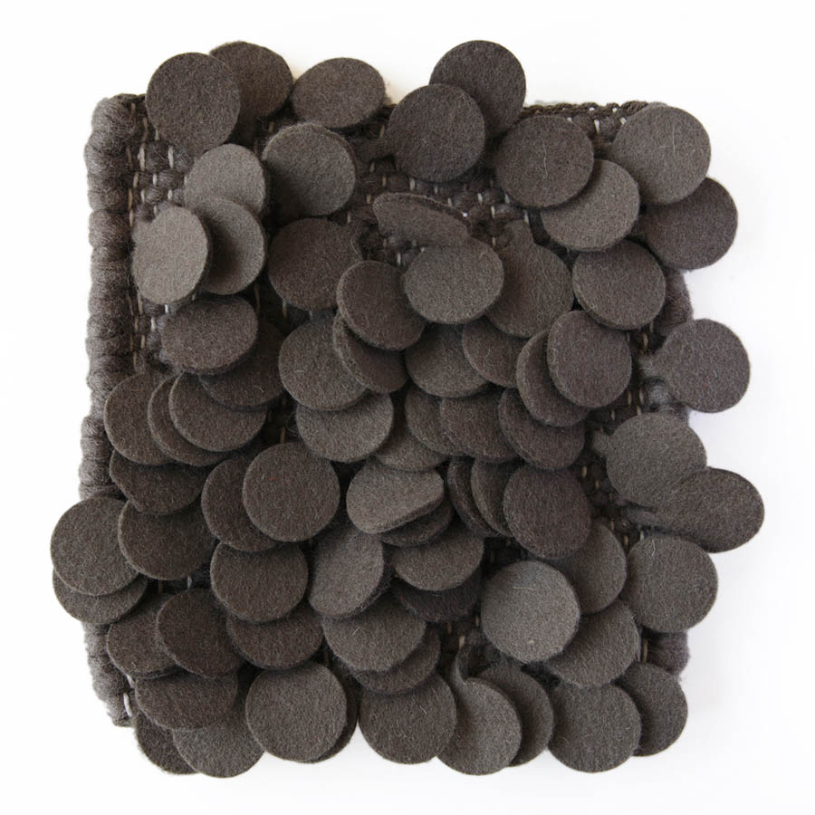 Nanimarquina Roses Rug High Pile Felt Area In Grey Stardust Nanimarquina Roses Rug High Pile Felt Area In Grey