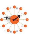 Vitra 13inch Ball Clock by George Nelson, Orange Dial w. Orange Balls
