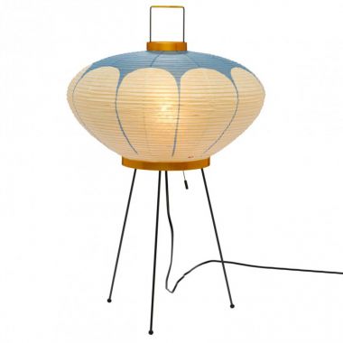 Noguchi Model Akari 9ad Table Lamp With Paper Lantern Shade Noguchi Model Akari 9ad Table Lamp With Paper Lantern Shade
