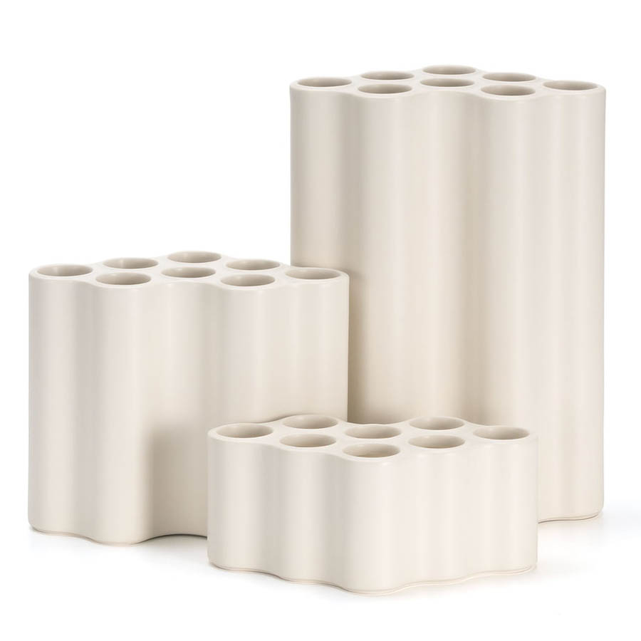 Bouroullec® Nuage Ceramique/Ceramic Ikebana Vase (White) by Vitra