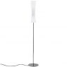 LU-LU 311® Modern Double-Cone White Floor Lamp w/Glass Shade - Oluce