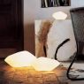 Pebble Stones of White Glass Night Light Table Lamp - Oluce