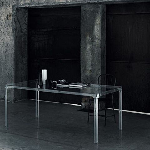 Glas Italia Oscar Modern Glass Dining Table by Piero Lissoni