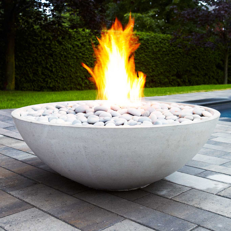 Paloform Miso Modern Round Outdoor Fire Pit Stardust