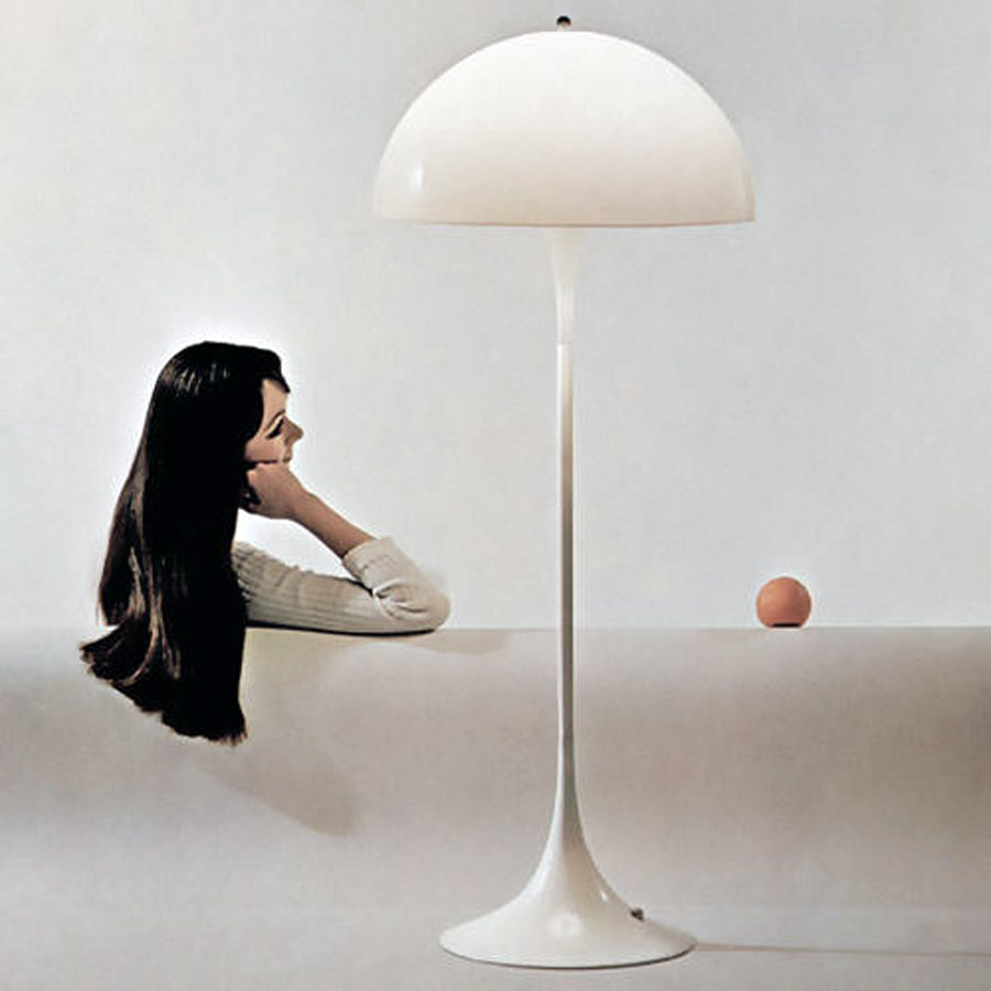verner panton panthella floor lamp
