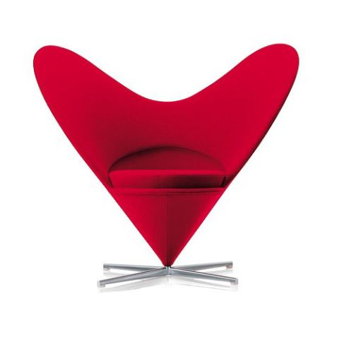 Vitra Miniature 5.25-inch Heart Cone Chair by Verner Panton
