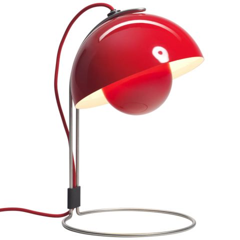 Panton Flowerpot Table Lamp VP4 - Red Table Lamp