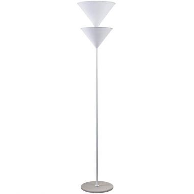 PASCAL 345® Italian Double Cone Uplight Floor Lamp by Oluce - White