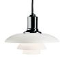 Louis Poulsen PH 2/1 Modern Glass Pendant Light by Poul Henningsen