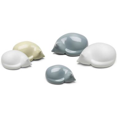 Resting/Sleeping Cat Home Decor Figurine in Porcelain by Vitra